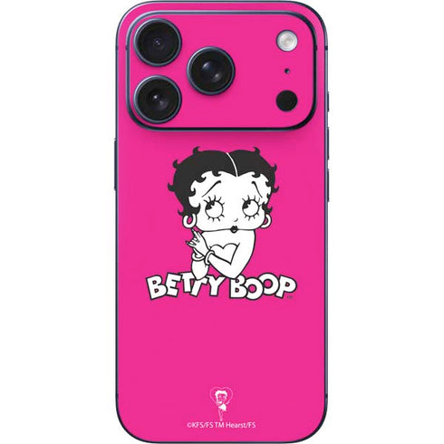 Betty Boop Pink Background iPhone 17 Pro Max Skin