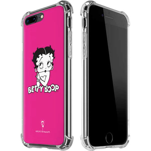 Betty Boop Pink Background iPhone Cases