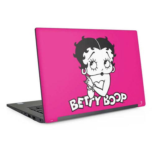 Betty Boop Pink Background Dell Latitude Skin