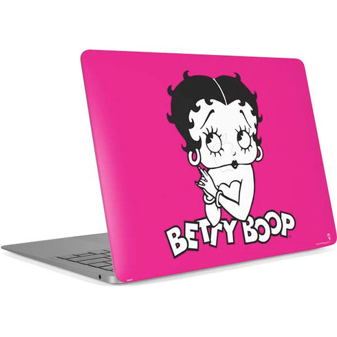Betty Boop Pink Background Apple MacBook Air Skin