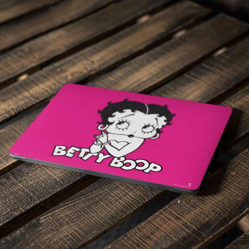 Betty Boop Pink Background Apple MacBook Air Skin