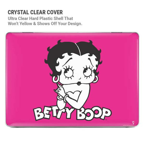 Betty Boop Pink Background MacBook Cases