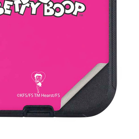 Betty Boop Pink Background Otterbox Defender iPhone Skin