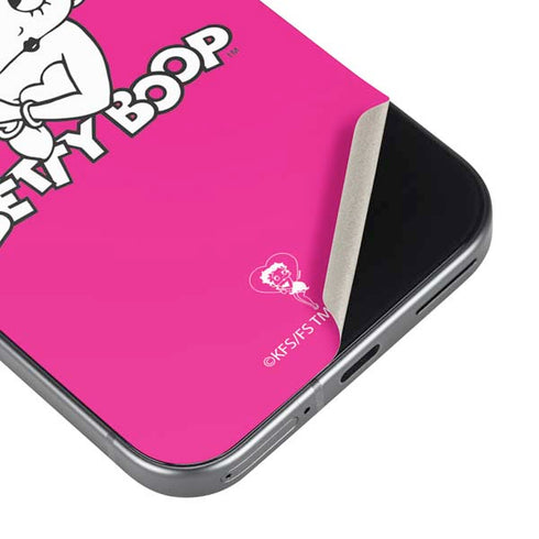 Betty Boop Pink Background Pixel 9 Pro XL Skin