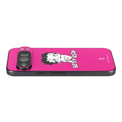 Betty Boop Pink Background Pixel 9 Pro XL Skin