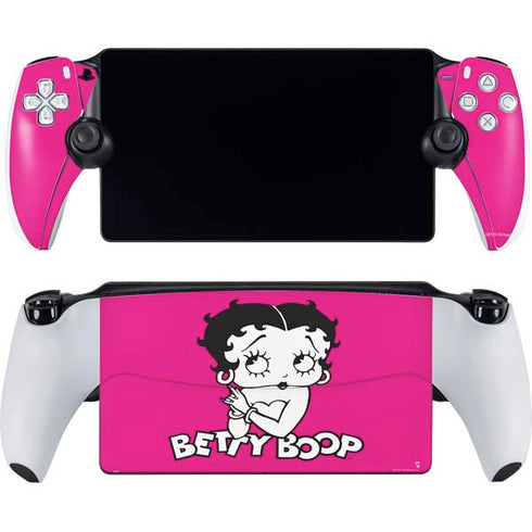 Betty Boop Pink Background PlayStation PS5 Skins