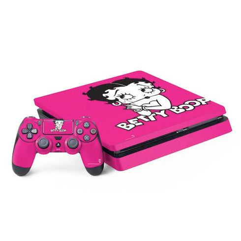 Betty Boop Pink Background PlayStation PS4 Skins
