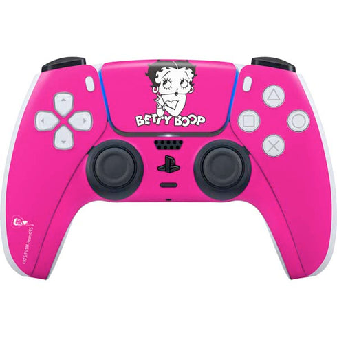 Betty Boop Pink Background PlayStation PS5 Skins