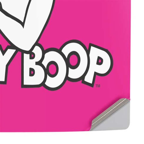Betty Boop Pink Background PS5 Pro Console Skin