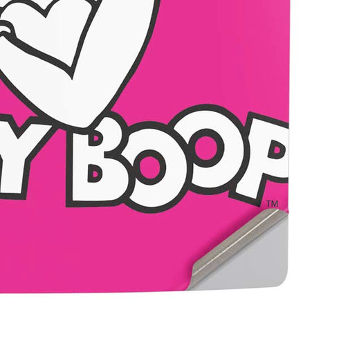 Betty Boop Pink Background PS5 Pro Disk Console Skin