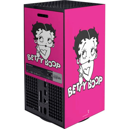 Betty Boop Pink Background Xbox Series X Bundle Skin