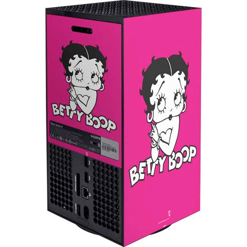 Betty Boop Pink Background XBox Series X Digital Edition Bundle Skin