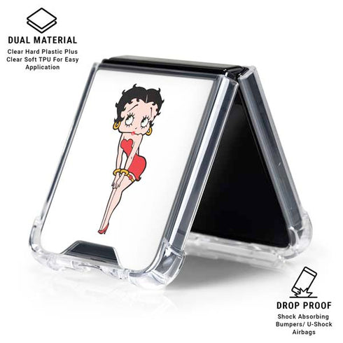 Betty Boop Pose Galaxy Z Flip6 Clear Case
