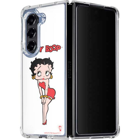 Betty Boop Pose Galaxy Z Fold5 5G Clear Case