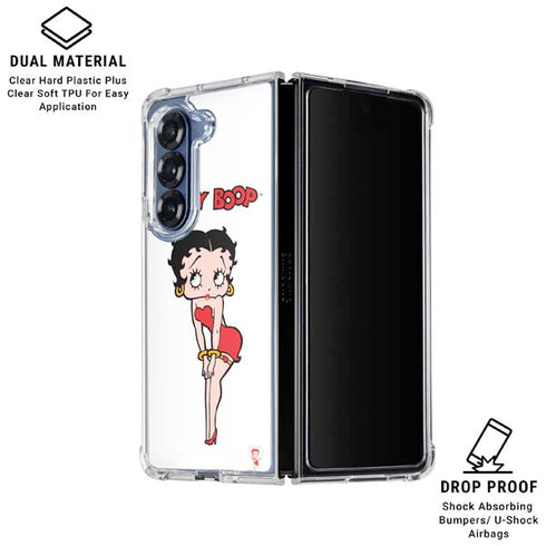 Betty Boop Pose Galaxy Z Fold6 Clear Case