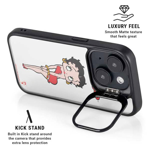 Betty Boop Pose iPhone 15 Plus Kickstand Case