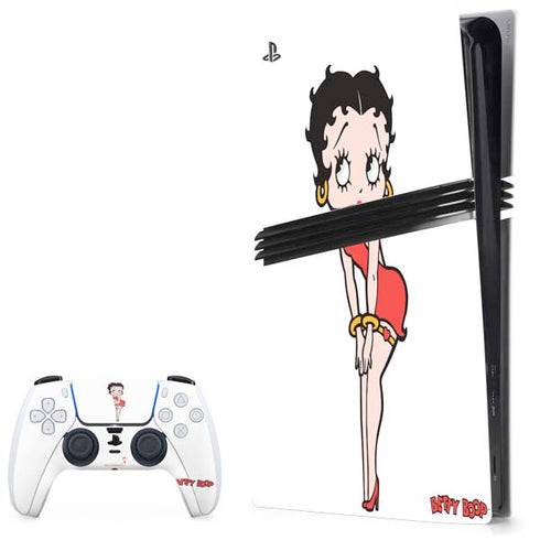 Betty Boop Pose PS5 Pro Bundle Skin