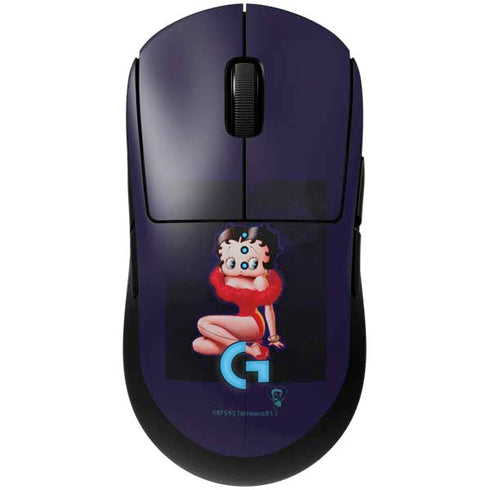 Betty Boop Red Dress G Pro Wireless Gaming Mouse Skin