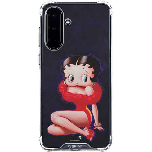 Betty Boop Red Dress Galaxy A36 5G Clear Case
