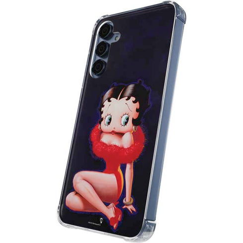 Betty Boop Red Dress Galaxy A55 5G Clear Case