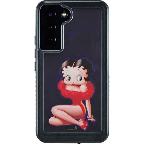 Betty Boop Red Dress Galaxy S24 Plus Waterproof Case