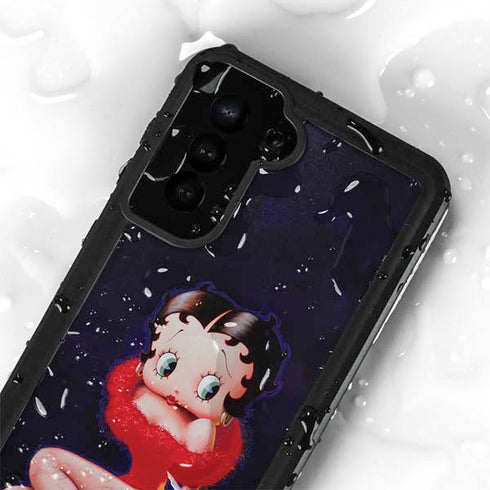 Betty Boop Red Dress Galaxy S24 Plus Waterproof Case