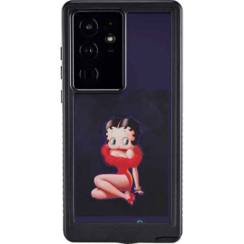 Betty Boop Red Dress Galaxy S24 Ultra Waterproof Case
