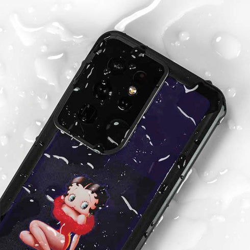 Betty Boop Red Dress Galaxy S24 Ultra Waterproof Case