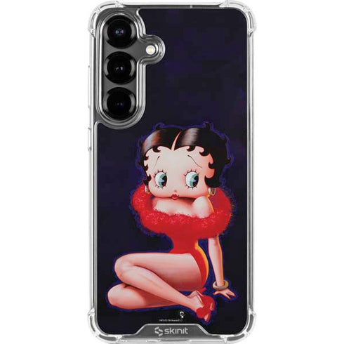 Betty Boop Red Dress Galaxy S26 Clear Case