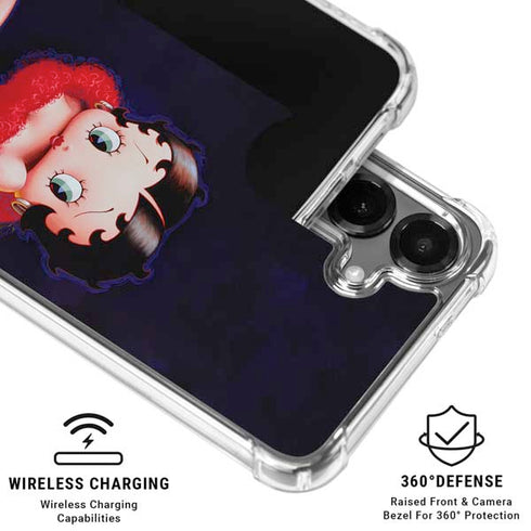 Betty Boop Red Dress Galaxy S26 Plus Clear Case