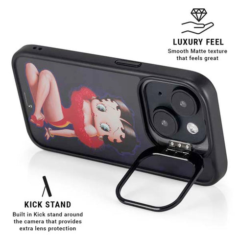 Betty Boop Red Dress iPhone 14 Plus Kickstand Case