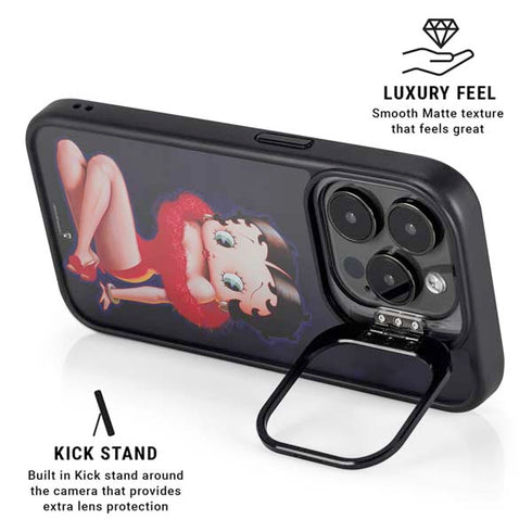 Betty Boop Red Dress iPhone 14 Pro Max Kickstand Case