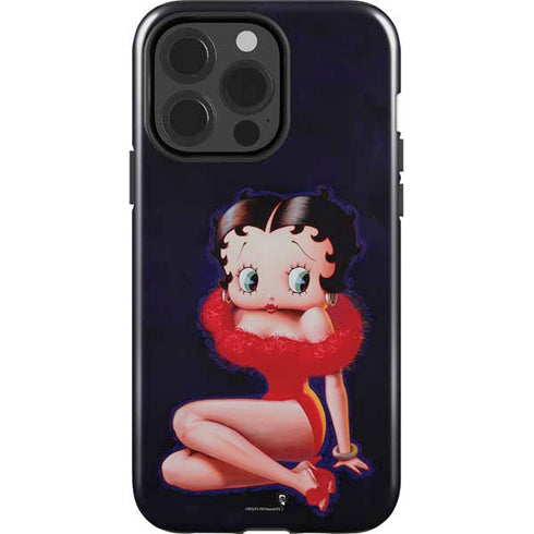 Betty Boop Red Dress iPhone 15 Pro Impact Case