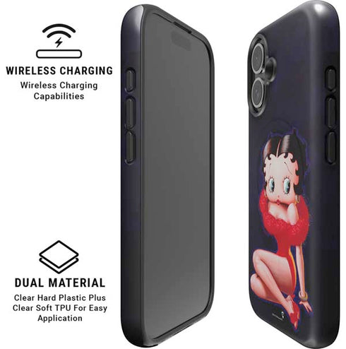 Betty Boop Red Dress iPhone 16 Plus Magsafe Impact Case