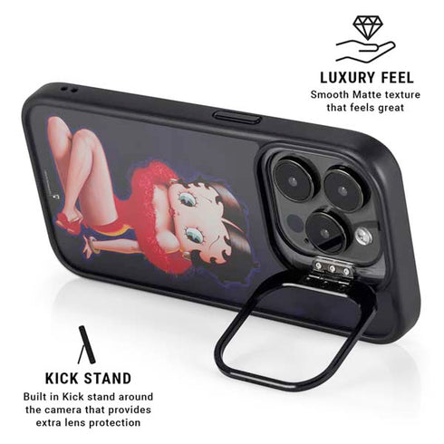 Betty Boop Red Dress iPhone 16 Pro Kickstand Case