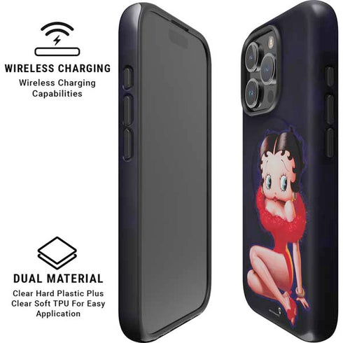 Betty Boop Red Dress iPhone 16 Pro Magsafe Impact Case