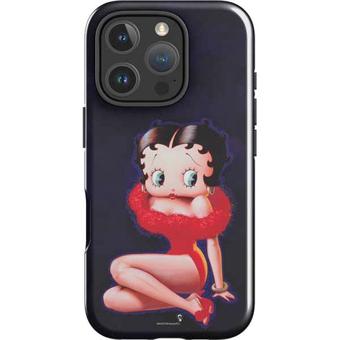 Betty Boop Red Dress iPhone 16 Pro Max Impact Case