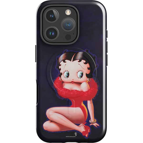 Betty Boop Red Dress iPhone 16 Pro Max Magsafe Impact Case