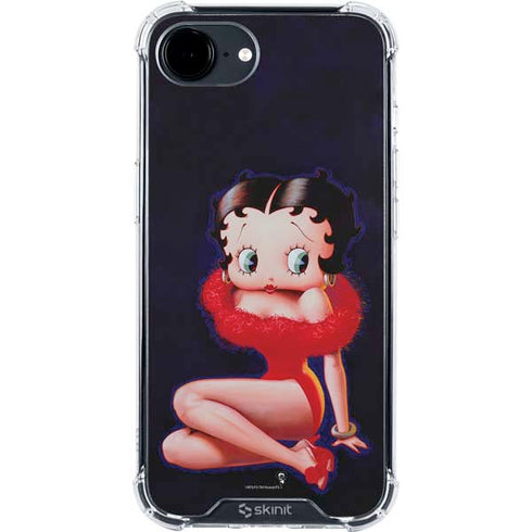Betty Boop Red Dress iPhone 16e Clear Case