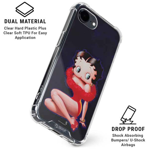 Betty Boop Red Dress iPhone 16e Clear Case