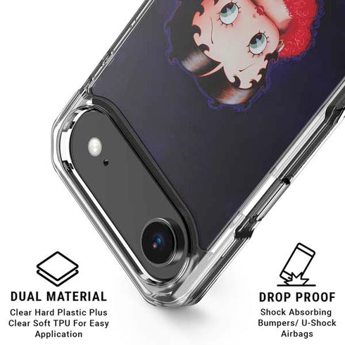 Betty Boop Red Dress iPhone 17 Air Clear Case