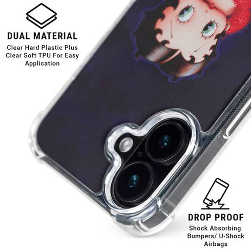 Betty Boop Red Dress iPhone 17 Clear Case