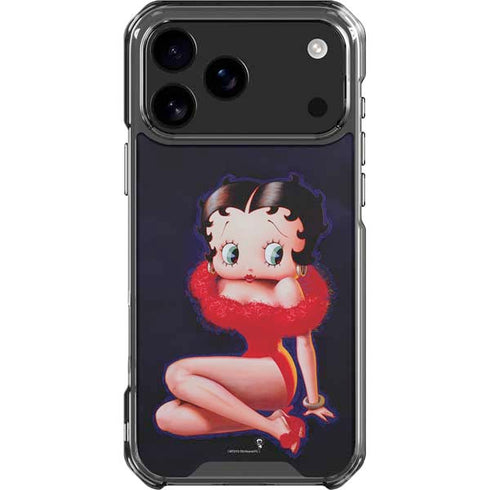Betty Boop Red Dress iPhone 17 Pro Max Clear Case