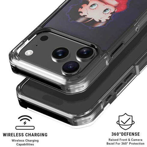 Betty Boop Red Dress iPhone 17 Pro Max Clear Case