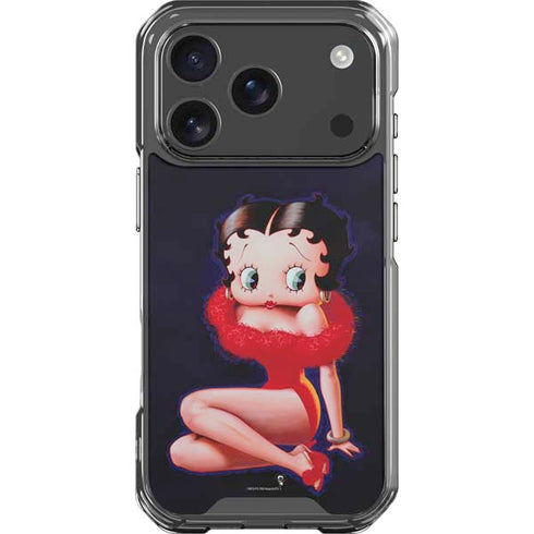 Betty Boop Red Dress iPhone 18 Pro Clear Case