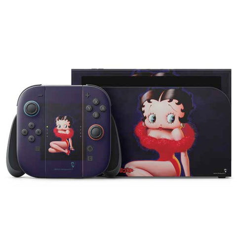Betty Boop Red Dress Nintendo Switch 2 (2025) with Joy-Con Skin