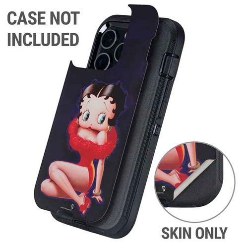 Betty Boop Red Dress Otterbox Defender iPhone Skin