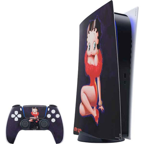 Betty Boop Red Dress PlayStation PS5 Skins