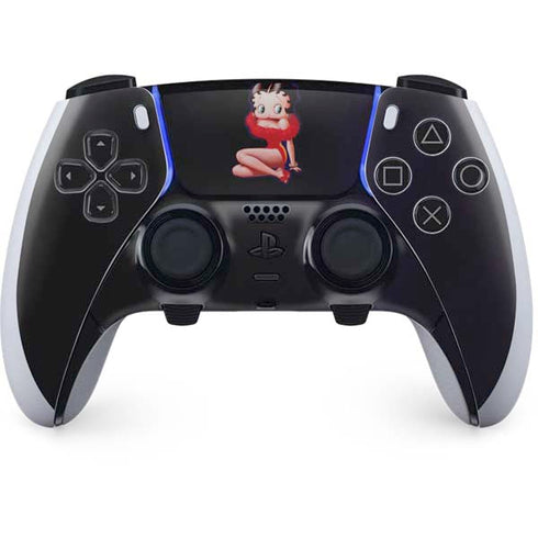 Betty Boop Red Dress PS5 DualSense Edge Pro Controller Skin