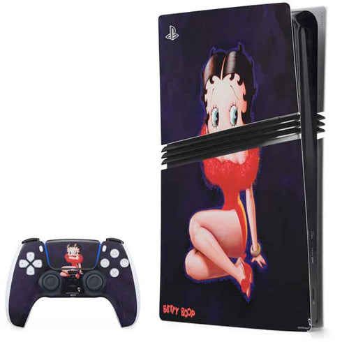 Betty Boop Red Dress PS5 Pro Bundle Skin
